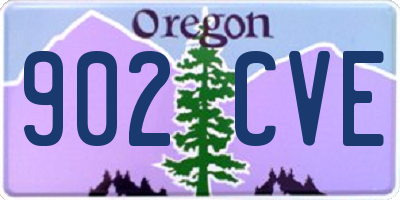OR license plate 902CVE