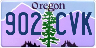 OR license plate 902CVK