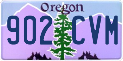 OR license plate 902CVM