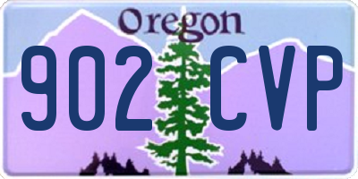 OR license plate 902CVP