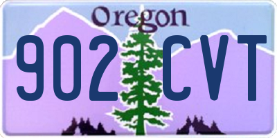 OR license plate 902CVT