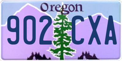 OR license plate 902CXA