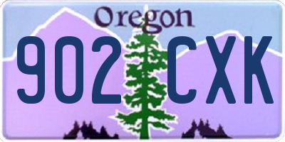 OR license plate 902CXK