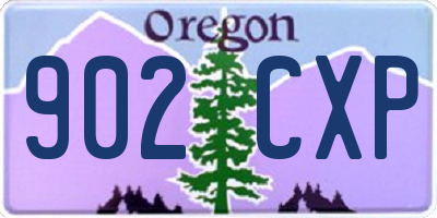 OR license plate 902CXP