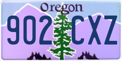 OR license plate 902CXZ