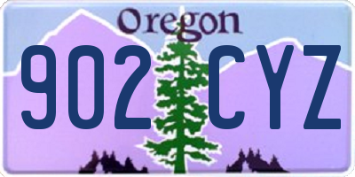 OR license plate 902CYZ