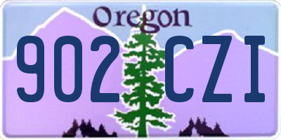 OR license plate 902CZI
