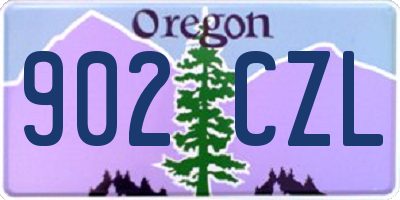 OR license plate 902CZL