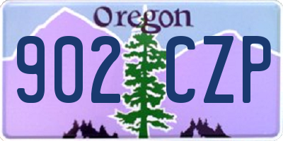OR license plate 902CZP