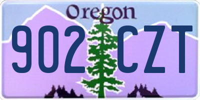 OR license plate 902CZT