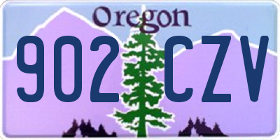 OR license plate 902CZV