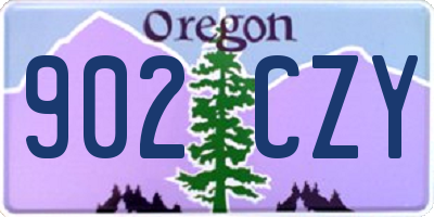 OR license plate 902CZY