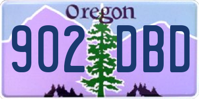 OR license plate 902DBD