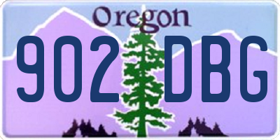 OR license plate 902DBG