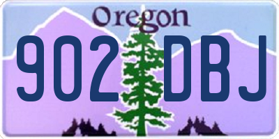 OR license plate 902DBJ