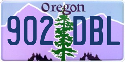 OR license plate 902DBL