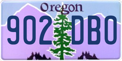OR license plate 902DBO