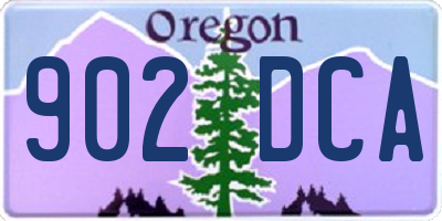 OR license plate 902DCA