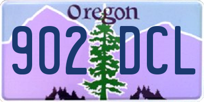 OR license plate 902DCL