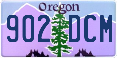 OR license plate 902DCM