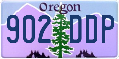 OR license plate 902DDP