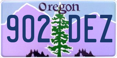 OR license plate 902DEZ