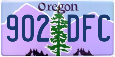 OR license plate 902DFC