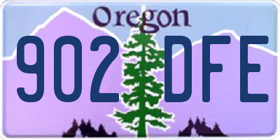 OR license plate 902DFE