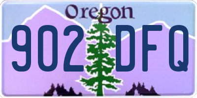 OR license plate 902DFQ