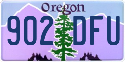 OR license plate 902DFU