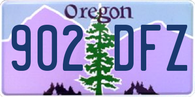 OR license plate 902DFZ