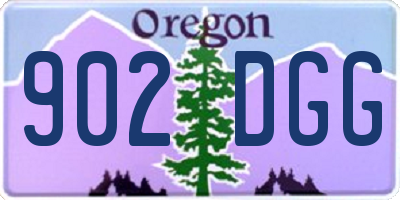 OR license plate 902DGG