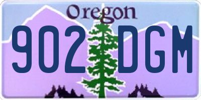 OR license plate 902DGM