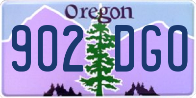 OR license plate 902DGO