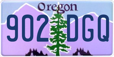 OR license plate 902DGQ