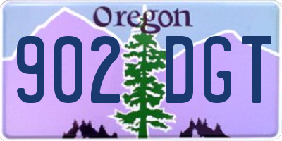 OR license plate 902DGT