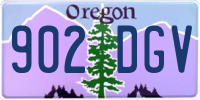 OR license plate 902DGV