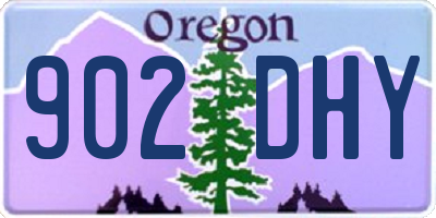OR license plate 902DHY