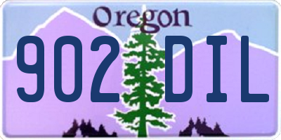 OR license plate 902DIL
