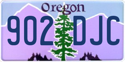 OR license plate 902DJC