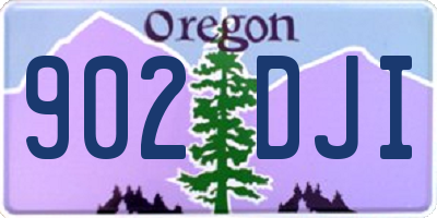 OR license plate 902DJI