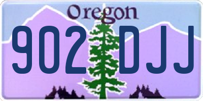 OR license plate 902DJJ