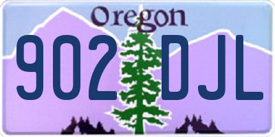 OR license plate 902DJL