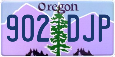 OR license plate 902DJP