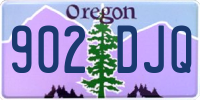 OR license plate 902DJQ