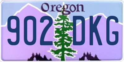 OR license plate 902DKG