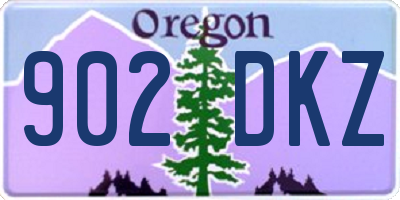 OR license plate 902DKZ