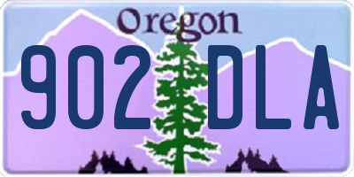 OR license plate 902DLA