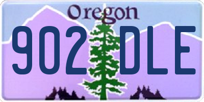 OR license plate 902DLE