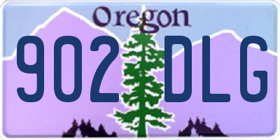 OR license plate 902DLG